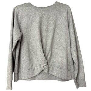 Michael Kors Womens Gray‎ Knotted Casual Sweatshirt Athleisure Top M